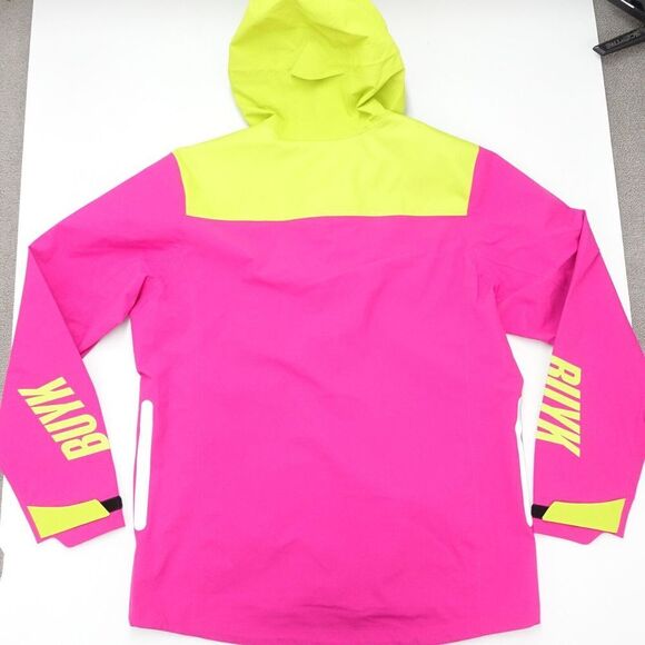 Buyk Courier Athletic Jacket Unisex Large Pink Long Sleeve Hooded Full Zip - Picture 6 of 7